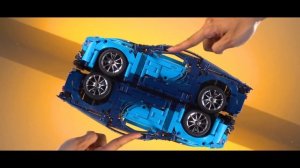 Конструктор SY Лего Техник Bugatti Chiron синего цвета 1355 деталей