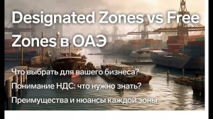 Designated Zones vs Free Zones в ОАЭ - что лучше выбрать для бизнеса в Дубае?