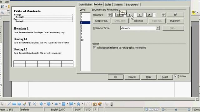 OpenOffice Tutorial: How to Create a Table of Contents смотреть онлайн