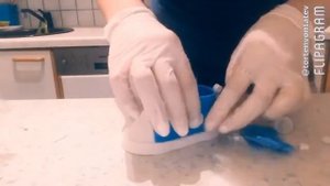 Детские ботиночки, кроссовки из сахарной мастики / Кеды из мастики / Украшение тортов