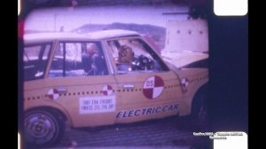 1981 EVA EVcort Wagon (Ford Escort) FMVSS 208 Frontal Crash Test (30 Mph)