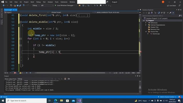 Delete (First, Middle, Last) in Pointer Array |Tutorial 58| POINTER ARRAY IN C++|Class 58|Urdu/Hind
