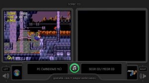 Sonic CD (PC vs Sega CD) Side by Side Comparison