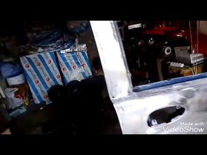 Покраска двери Матиза.