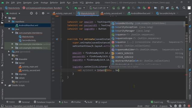 36) كورس برمجة تطبيقات الأندرويد بالكوتلن - Intent in android - 2 смотреть онлайн
