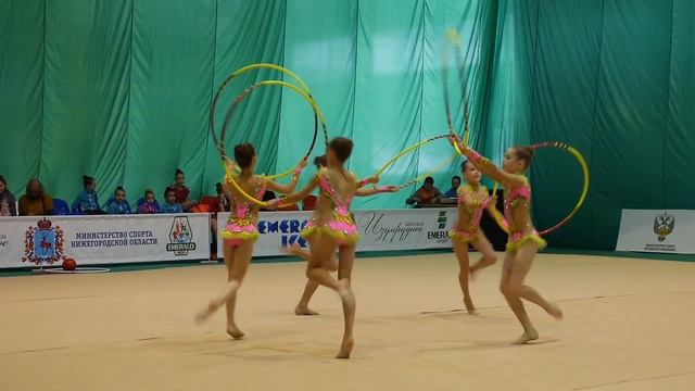 Художественная гимнастика/ОГФСО Юность России/команда г.Краснодар/Обручи смотреть онлайн