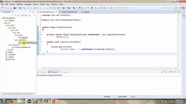 Spring Job Scheduling using Task Scheduler - Fixed Rate (XML Config) | Spring Scheduler tutorial