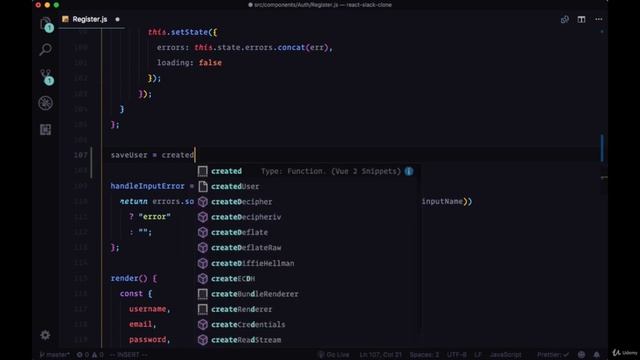 Add Name and Avatar to Users, Add New Users to Database смотреть онлайн