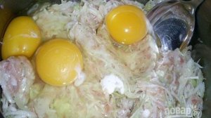 Капустная запеканка с курицей