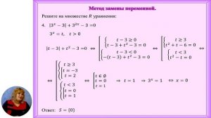Математика, 10-й класс, Показательные уравнения с модулем