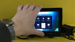 Камера заднего вида 2 шт. С монитором 7 дюймов. Видеорегистратор для автобуса грузовика