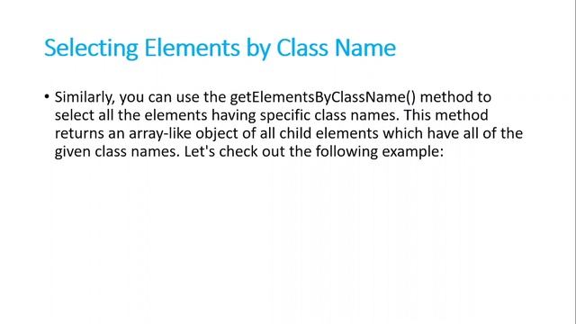 36. Understanding DOM selectors | JavaScript Tutorial for Beginners | Web Development