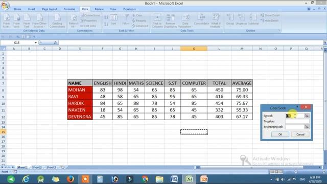C7 | How to Use Goal Seek in Excel | How to Use Scenario In Excel | Learn MS Excel Online