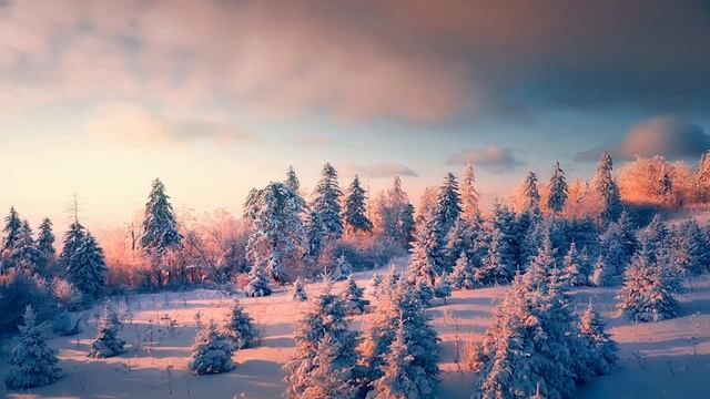 Зимние пейзажи. Winter landscapes. смотреть онлайн