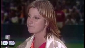 1978 Team Tennis - Vic Braden interviews Chris Evert