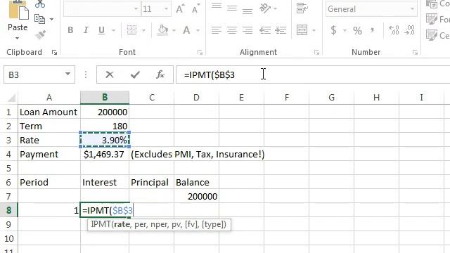 Excel - Loan Amortization Table: Episode 1664