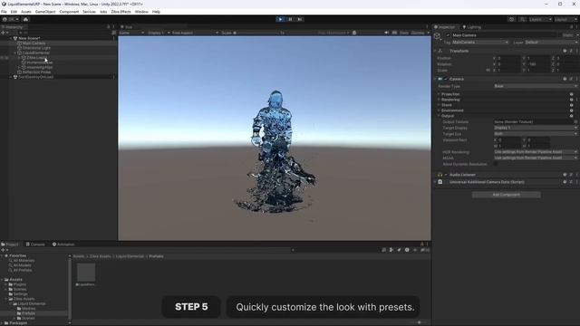 Zibra Liquid. Interactive Liquid Elemental Set-up. Unity Tutorial