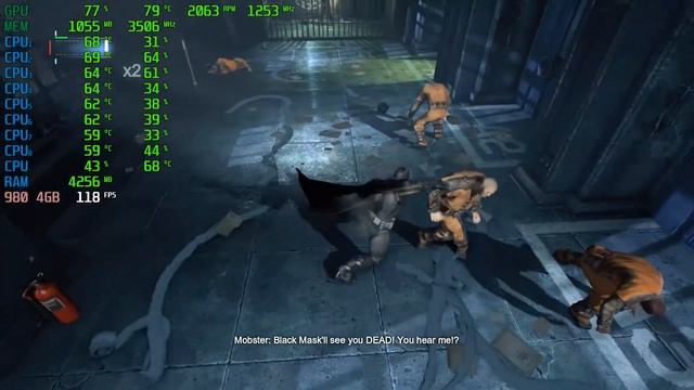 Batman: Arkham Origins | GTX 980 4GB + i7-6700 + 16GB RAM