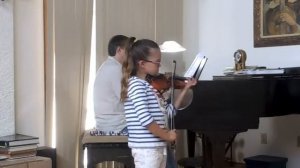 Jackie (age 8) Concerto No. 1 in A Minor by Accolay