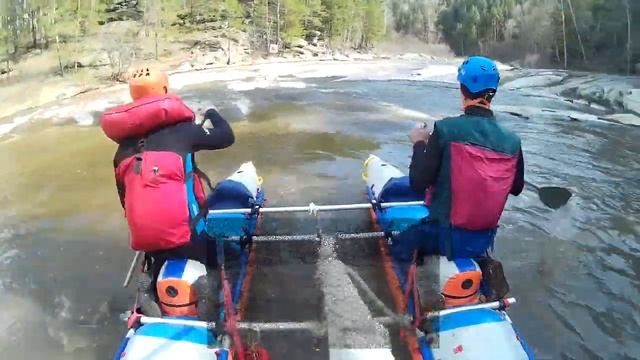 Река Сакмара, порог Яман Таш. Водопад Гадельша. смотреть онлайн