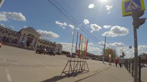 прогулка на велосипеде по Чебоксарам. От сквера Чапаева до ж.д вокзала.