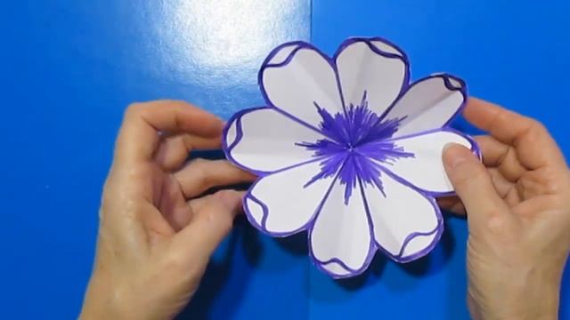 DIY ОТКРЫТКИ ❤️ 3D МАЛЕНЬКАЯ ОТКРЫТКА С БОЛЬШИМ ЦВЕТКОМ❤️сувенир на 8марта,день рождения,день матер