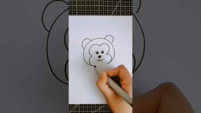 Easy Way to Draw Picture of Monkey 🐵