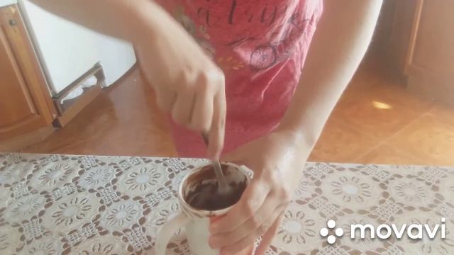 кекс в кружке в  микроволновке
