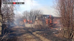 В Камне-на-Оби горели дачи
