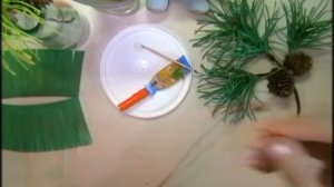 Ветки ёлки и сосны из фоамирана. Декор в цветочный букет, подарок или открытку круглый год. Легко )