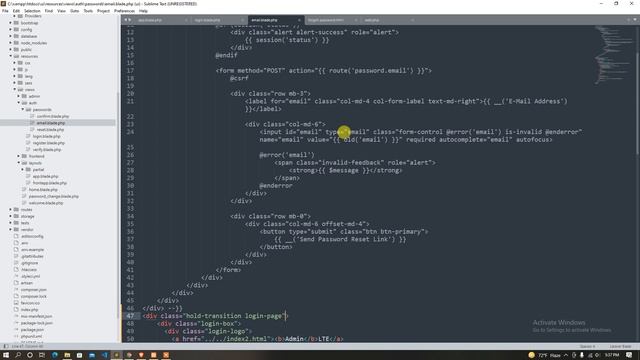 72 forget password template customization in laravel | laravel bangla tutorial