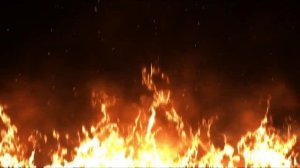 ФУТАЖ  ГОРЯЩЕЕ ПЛАМЯ  - ХРОМАКЕЙ НА ЗЕЛЕНОМ ФОНЕ