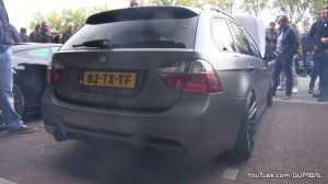 800HP+ BMW 335i (E91) мощнейший выхлоп!