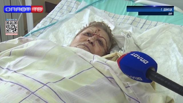 Последствия обстрела Донецкого микрорайона Бирюзова