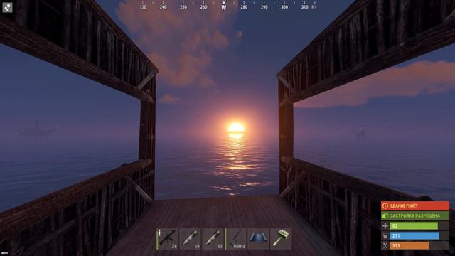 САЧЕЛЬКА сделал МОСТ с ВЫХОДОМ на КАРГО между ДВУХ НЕФТЯНЫХ ВЫШЕК  Rust\Раст✂️