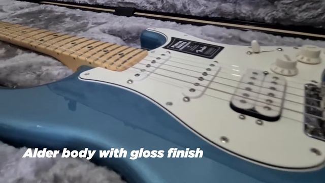Unboxing Fender Mexico Player Stratocaster HSS Tidepool смотреть онлайн