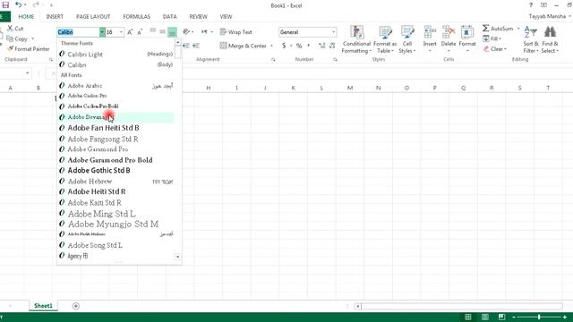 Basic MS Excel learn how to formatting in MS Excel