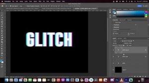 How to Create a Glitch Text Effect  in Adobe Photoshop  (Step By Step) Tutorial.