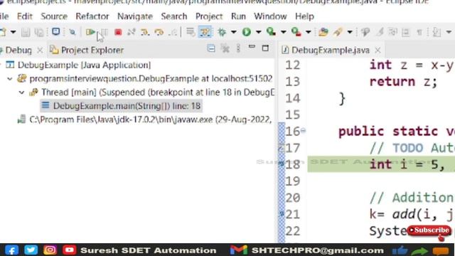 How to Debug the Java Program in Eclipse IDE смотреть онлайн
