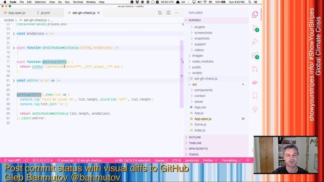 Post visual status check to GitHub смотреть онлайн
