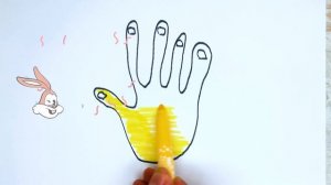 Hand drawing for children - Рисование руки для детей - Bolalar uchun qo‘l rasmini chizish