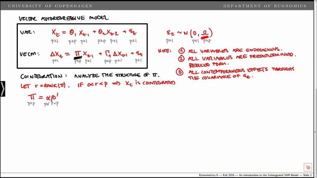 An Introduction to the Cointegrated VAR Model смотреть онлайн
