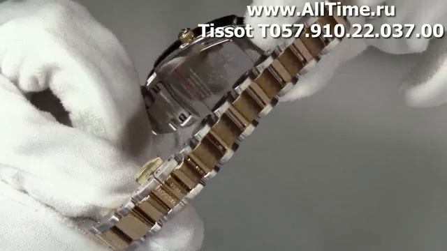 Женские наручные швейцарские часы Tissot T057.910.22.037.00 смотреть онлайн