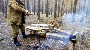 Дикая кухня - готовим рыбу на костре