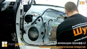 Шумоизоляция дверей Toyota Prius в уровне Премиум. АвтоШум.