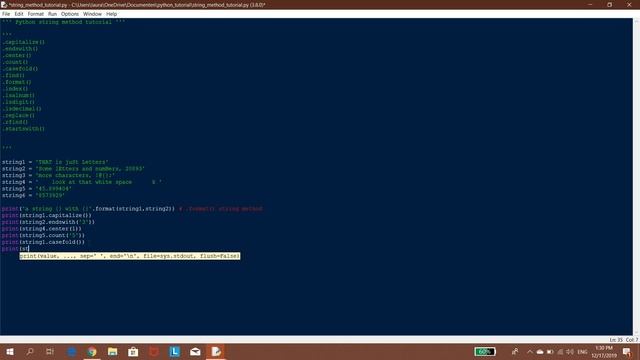 Python Tutorial: String Methods