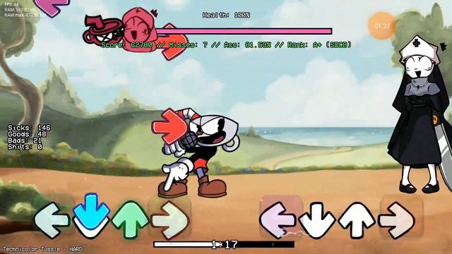 fnf technicolor-tussle but cuphead Vs taki sing it смотреть онлайн