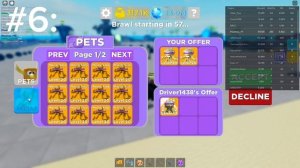 Раздача петов на рандомных серверах - Muscle Legends