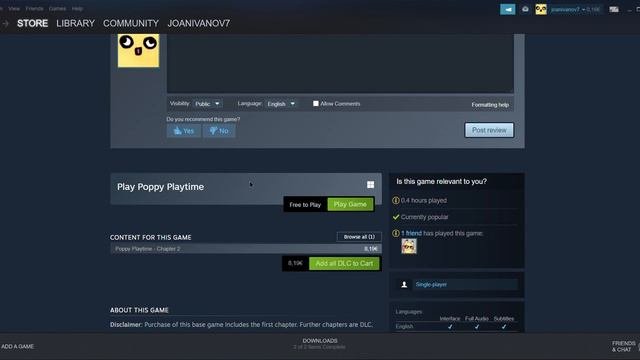 How To Install Poppy Playtime Chapter 1 For Free (on PC).