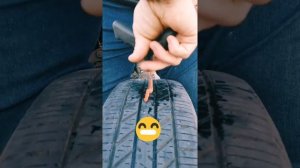 Ремонт колеса шнурком для шин